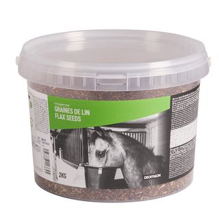 Semillas Lino Complemento alimenticio equitación fouganza caballo y poni 2 Kg - 2 KG