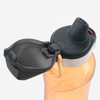 Bidón senderismo niños 0,5L Ecozen® con tapón instantáneo Quechua 500 naranja - Talla única
