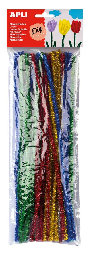 Chenilles couleurs brillantes 50 u.