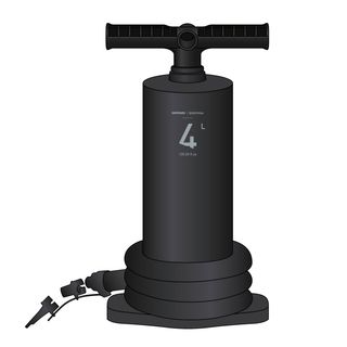 HInchador de mano doble acción para colchones 4L Quechua Hand Pump Comfort - Talla única