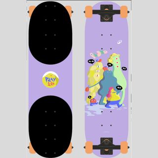 Skateboard para niños de 3 a 7 años Play 120 FRIENDS - 7,25