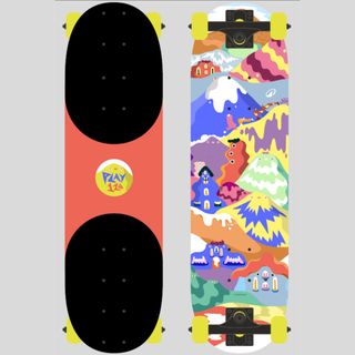 Skateboard para niños de 3 a 7 años Play 120 HAPPY MOUNTAINS - 7,25