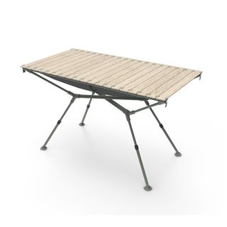 Mesa plegable de madera de camping 4-6 personas con bolsillo malla Quechua - Talla única