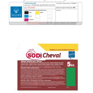 Bloque Sal Enriquecida Equitación Sodi Cheval Caballo/Poni 5 kg - 5 KG