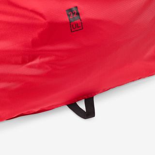 Funda impermeable ultraligera de 22 litros, roja - Talla única