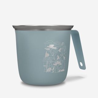 Taza 500 acero inoxidable 0,3L, para camping y senderismo - azul - Talla única