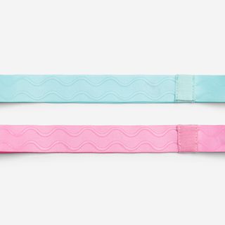 Lote 2 Cintas Pelo Múltiples Deportes Niños Rosa-Verde - Talla única