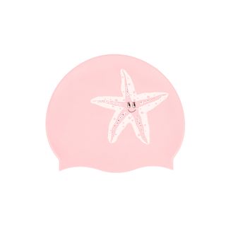 Gorro Natación Rosa Estrella Mar Silicona - Talla única