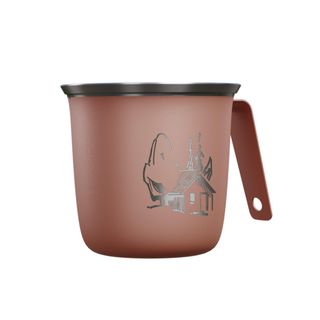 Taza 500 acero inoxidable 0,3L, para camping y senderismo - rojo - Talla única