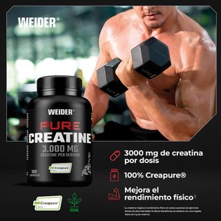 PURE CREATINE CREAPURE WEIDER 100CAPS - Talla única
