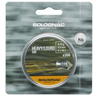 Perdigones Pesados Tiro Deportivo Solognac Punta Calibre 4,5 mm x 500 - Sin talla