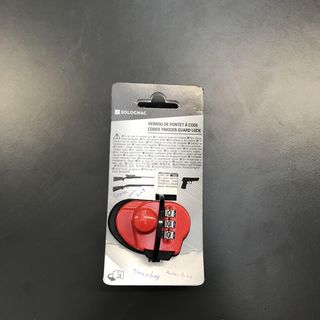 Candado de Gatillo Armas Caza-Tiro Deportivo Solognac Combinación Numerica Rojo - Talla única