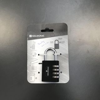 Candado Combinacion Maletín Transporte Armas y Municiones Solognac Negro - Talla única