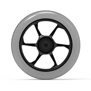 Rueda Aluminio PU Gris Ahumado 110 mm - Talla única