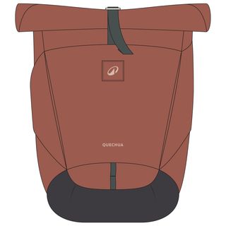 Mochila de montaña y trekking 16L+4 NH500 Escape Rolltop terracota - 17L