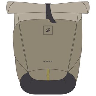 Mochila de montaña y trekking 16L+4 NH500 Escape Rolltop beige - 17L