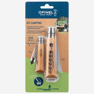 Kit Camping Opinel Navaja N.º 10 + Pelador + Sacacorchos - Talla única