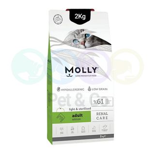 Croquettes Molly pour chats stérilisés Soins rénaux au saumon