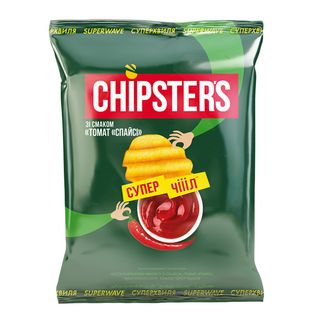 Чипси картопляні «Chipsters» зі смаком томат спайсі, 95г