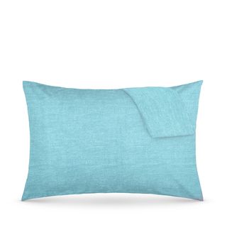 Coppia federe cotone - azzurro