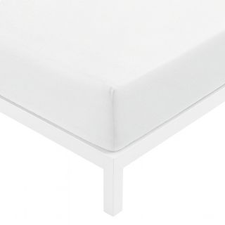 Lenzuolo con angoli matrimoniale - bianco cotone