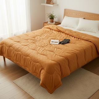 Trapunta invernale matrimoniale mandorla - trama in rilievo