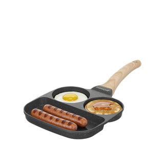 Padella 2 scomparti tondi e grill - Mini Mania grigio