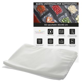 Set 50 sacchetti sottovuoto universali - 30x40 cm