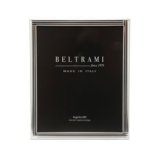 Portafoto righe foto 20x25 cm Beltrami con argento - Miro Silver