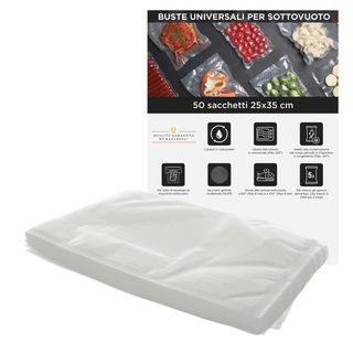 Set 50 sacchetti sottovuoto universali - 25x35 cm