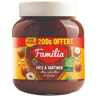 Pâte à tartiner au cacao et aux noisettes 800g - FAMILIA