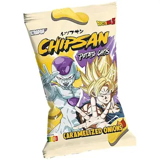 Chips au goût l'oignon caramélisé Goku/Freezer 110g - ULTRA POP