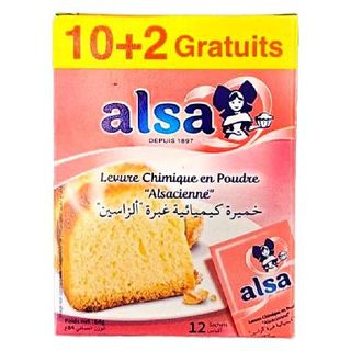 Levure chimique 10 sachets + 2 gratuits - ALSA
