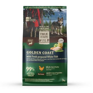 True Origins Wild Golden Coast con Pescado blanco pienso para perros 12kg
