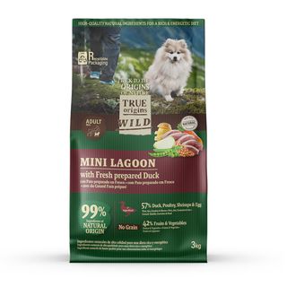 True Origins Wild Mini Lagoon Pato pienso para perros 3Kg