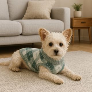 Outech Hoodie com Losangos Verdes para cães 45CM