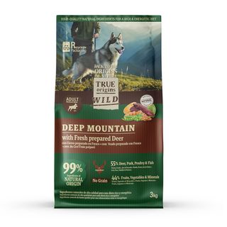 True Origins Wild Deep Mountain ração de veado para cães 3KG