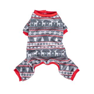 Wonder Christmas Pai Natal pijama natalício para cães S