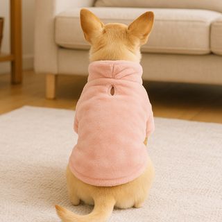 Outech Casaco polar rosa para cães T-25