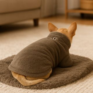 Outech Casaco Polar Castanho para cães T-25