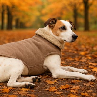 Outech Casaco Castanho em Borrego para cães T-35