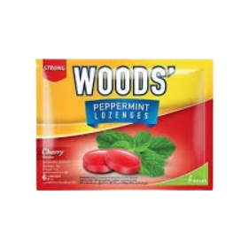 Woods Peppermint Cherry Lozenges *6