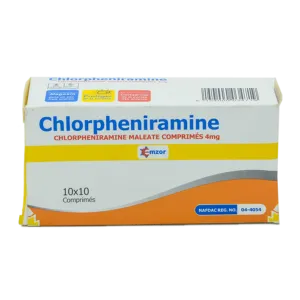 CHLORPHENIRAMINE 4MG *100TABS(EMZOR)