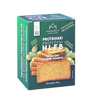 HLEB PROT PREPEČ BEZGL 120G ALEKSAN