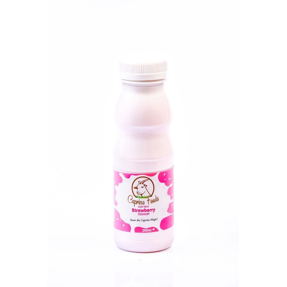 Caprine Foods Strawberry Goat Yoghurt, 250ml