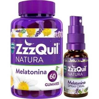 Melatonina Gummies 60 Uds + Melatonina Spray Zzzquil, Pack 1 Ud