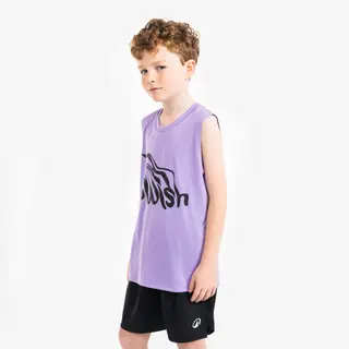T-shirt sem Mangas Basquetebol Criança Ts500 Fast Roxo - 123-130cm 7-8A