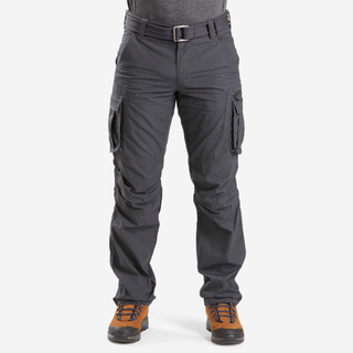 Calças Cargo de Trekking Viagem - Travel 500 Homem Cinzento - 38