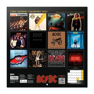 Calendario Erik 2025/2026 30x30 AC/DC