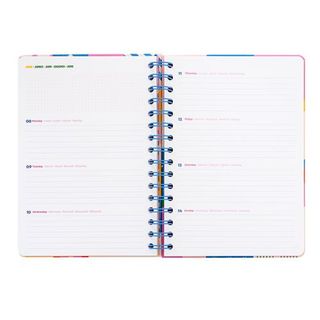 Agenda Anual Erik 2026 Semana Vista A5 Geometrical Harmony